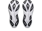 Asics Superblast 3. White upper. White midsole. Bottom view.