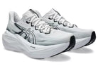 Asics Superblast 3. White upper. White midsole. Lateral view.