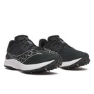 Saucony Kilkenny XC 10 in Black/White – lateral view.