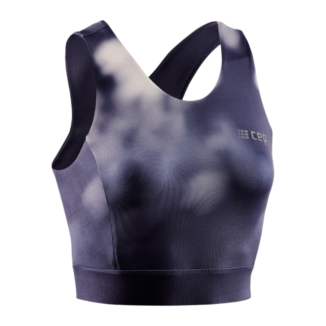 CEP Run Bloom Crop Top Women's Blue/White