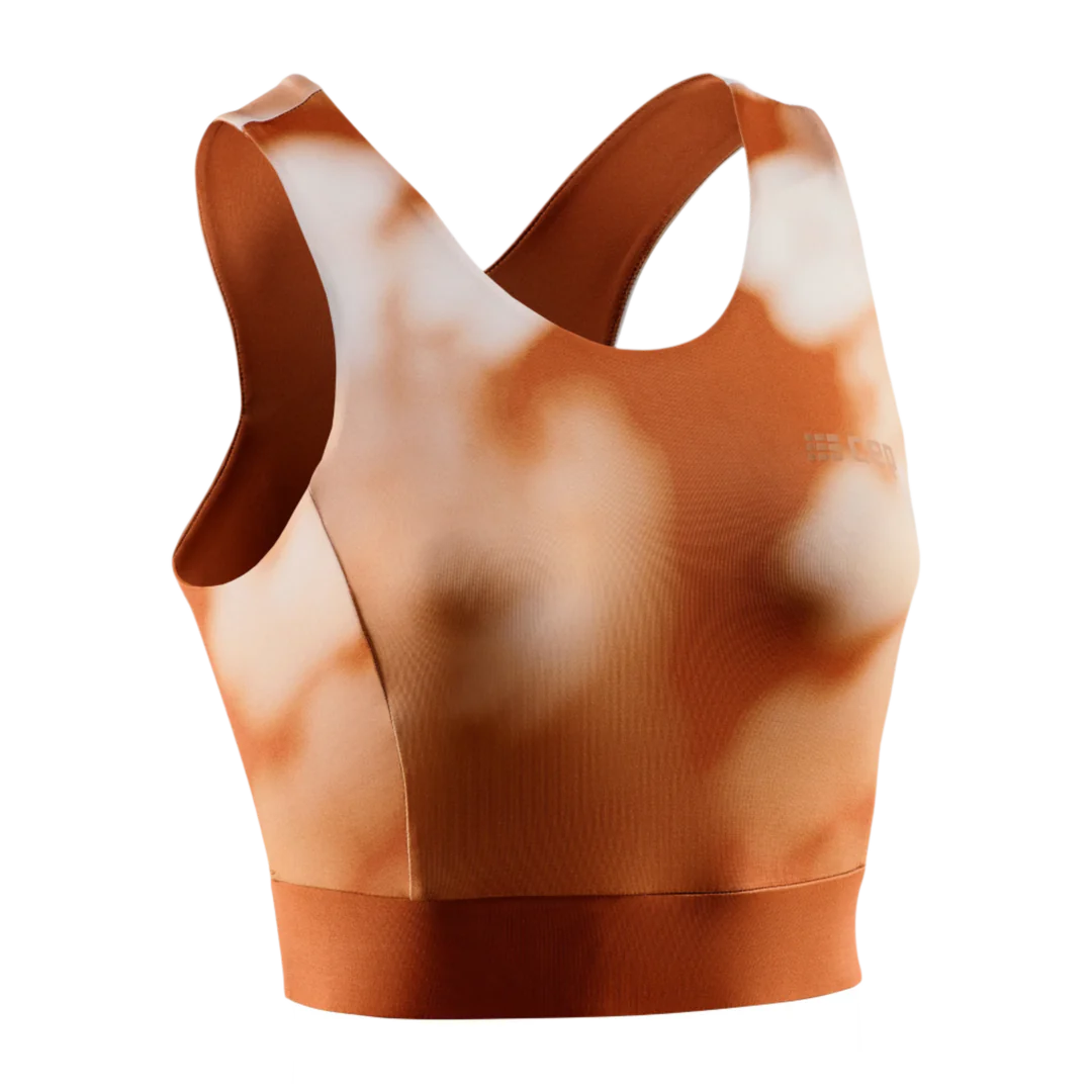 CEP Run Bloom Crop Top Women's Ginger/White