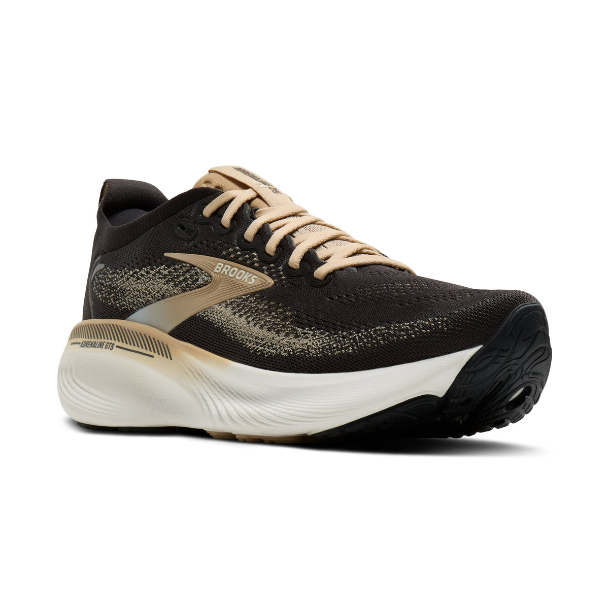 Men's Brooks Adrenaline GTS 25 in Phantom/Starfish/Coconut – angle view
