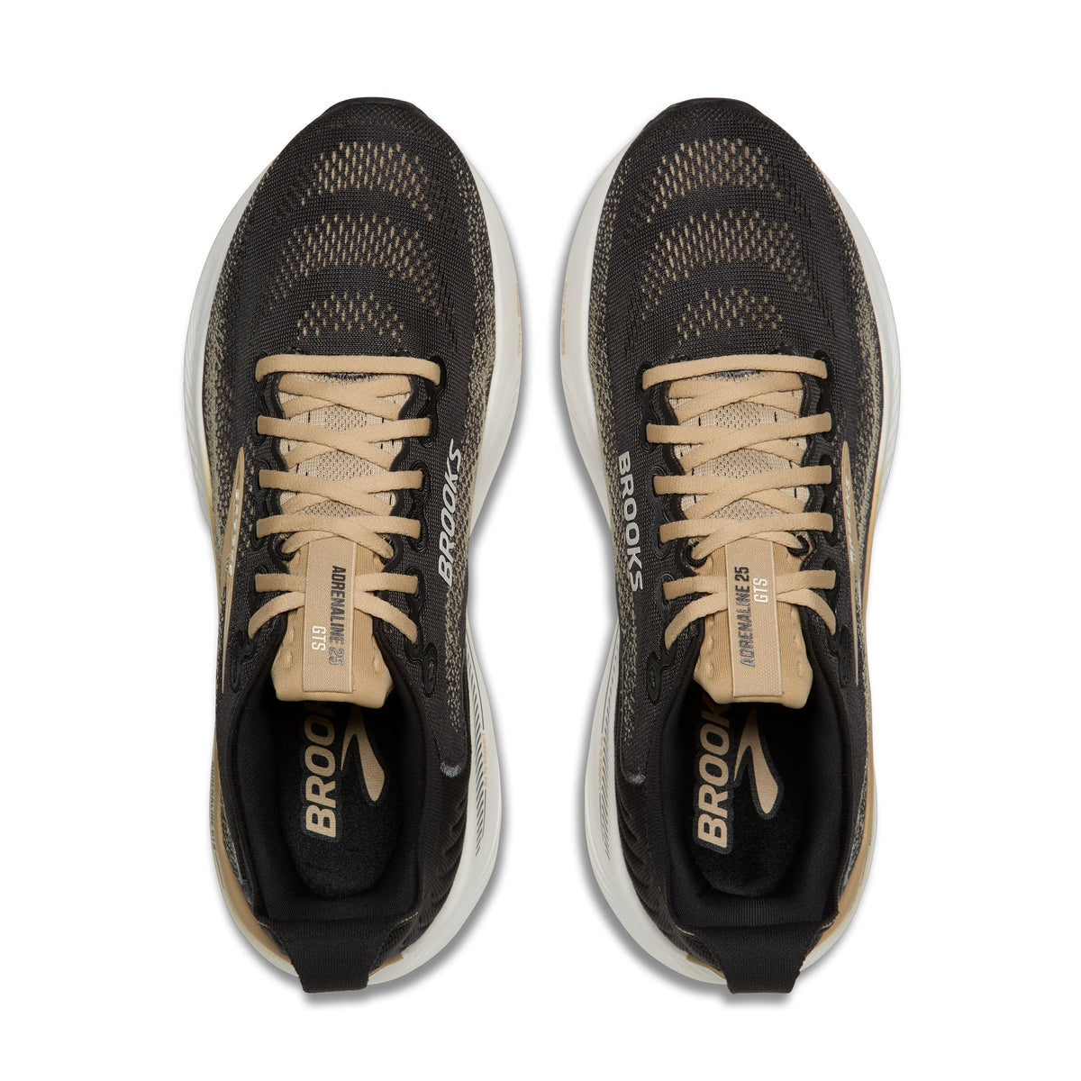 Men's Brooks Adrenaline GTS 25 in Phantom/Starfish/Coconut – angle view