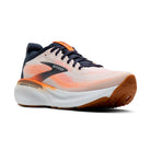Men's Brooks Adrenaline GTS 25 in White/Spellbound/Orange – angle view