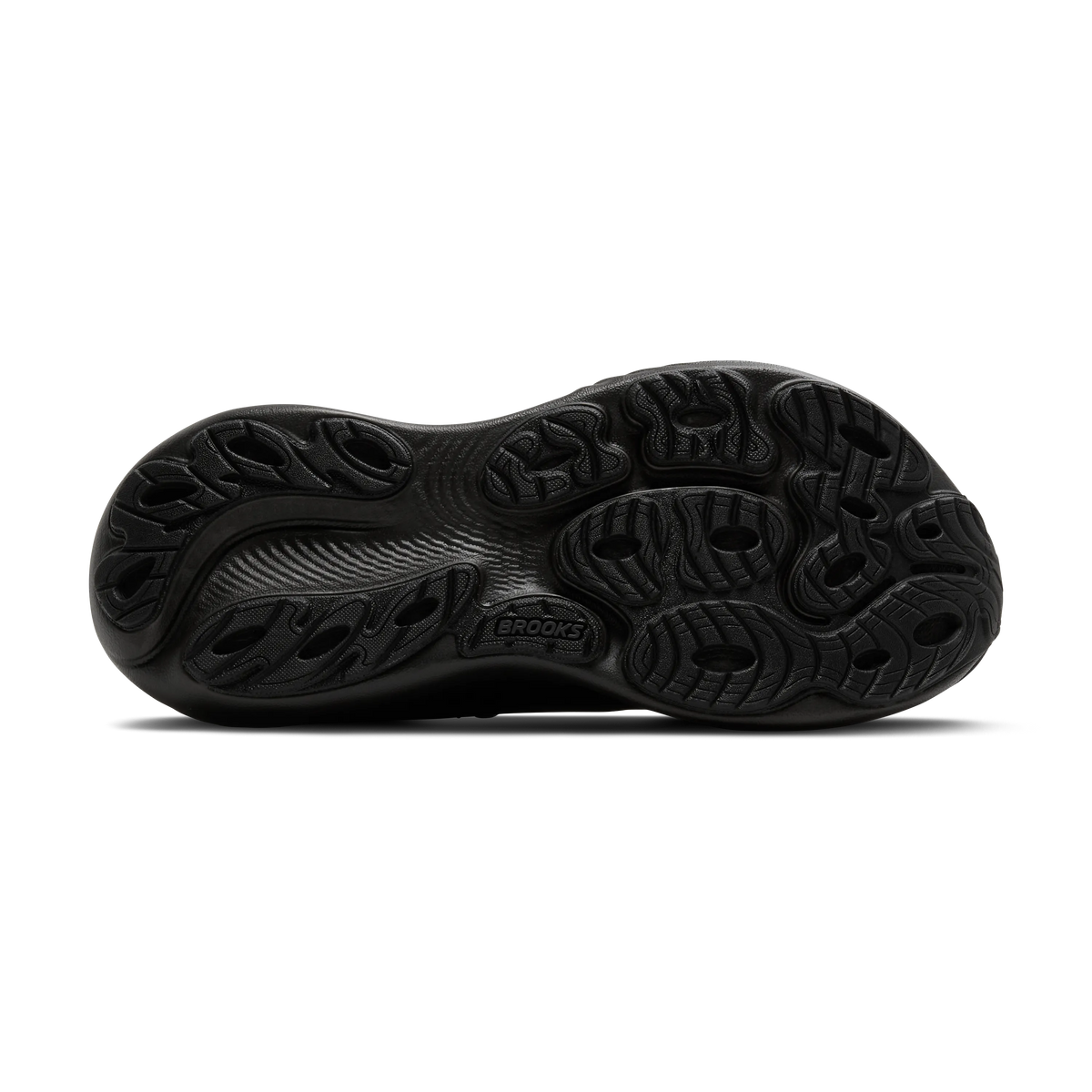 Women's Brooks Adrenaline GTS 25 in Black/Black/Ebony – outsole view