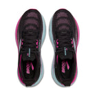 Women's Brooks Adrenaline GTS 25 in Black/Cyber Pink/Iced Aqua – top view