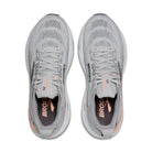 Women's Brooks Adrenaline GTS 25 in Grey/Blackened Pearl/Coral – top view