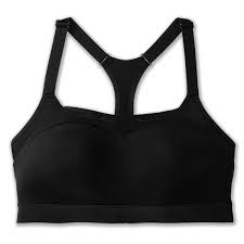 Women's Brooks Dare Racerback. Black. Front view.