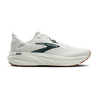 Brooks Ghost 18 men's running shoe in Grey/Spruce/Tan — lateral view