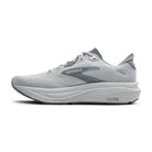 Brooks Ghost 18 men's running shoe in Primer Grey/Oyster Mushroom — medial view