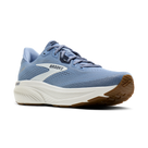 Brooks Ghost 18 men's running shoe in Rain Washed/Navy/Coconut — angled view