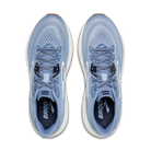 Brooks Ghost 18 men's running shoe in Rain Washed/Navy/Coconut — top view
