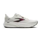 Brooks Ghost 18 women's running shoe in Coconut/Coffee/Fuchsia — lateral view