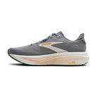 Brooks Ghost 18 women's running shoe in Grey/Morganite/Coconut — medial view
