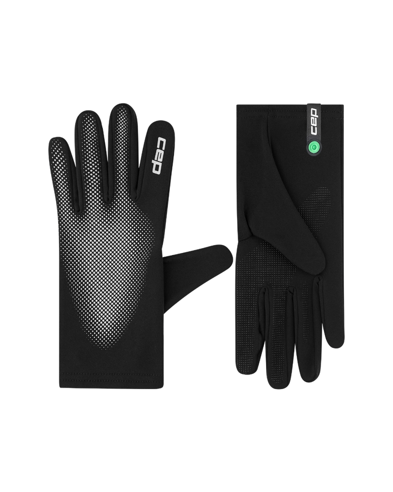CEP Core Run Gloves. Black/Reflective.