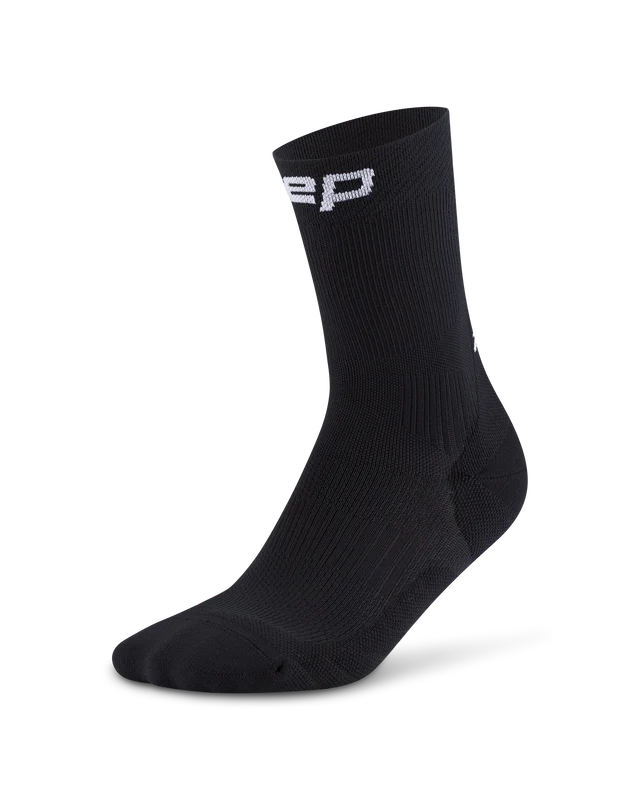 CEP Core Run Mid Cut Socks 5.0. Black.