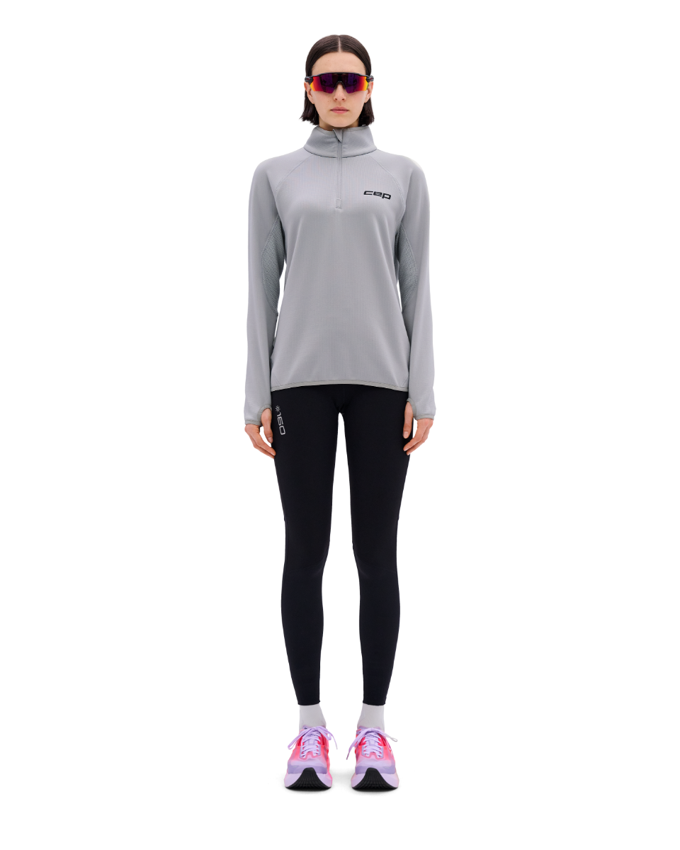 CEP Core Run Thermal Zip Long Sleeve Women's Grey