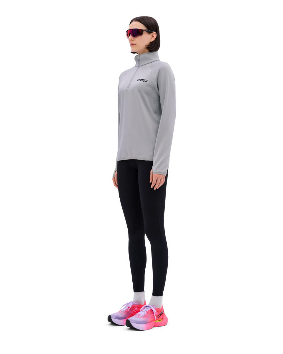 CEP Core Run Thermal Zip Long Sleeve Women's Grey product image