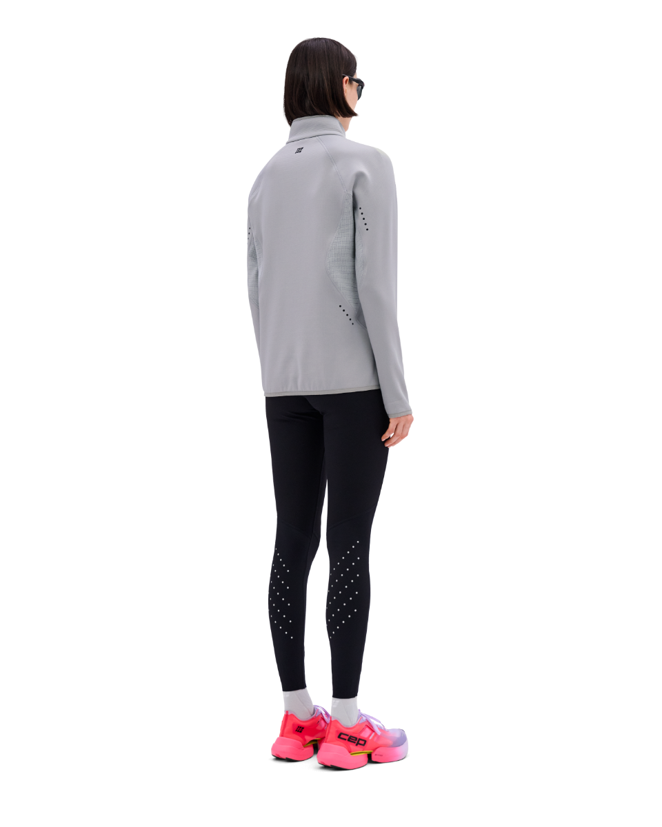 CEP Core Run Thermal Zip Long Sleeve Women's Grey product image