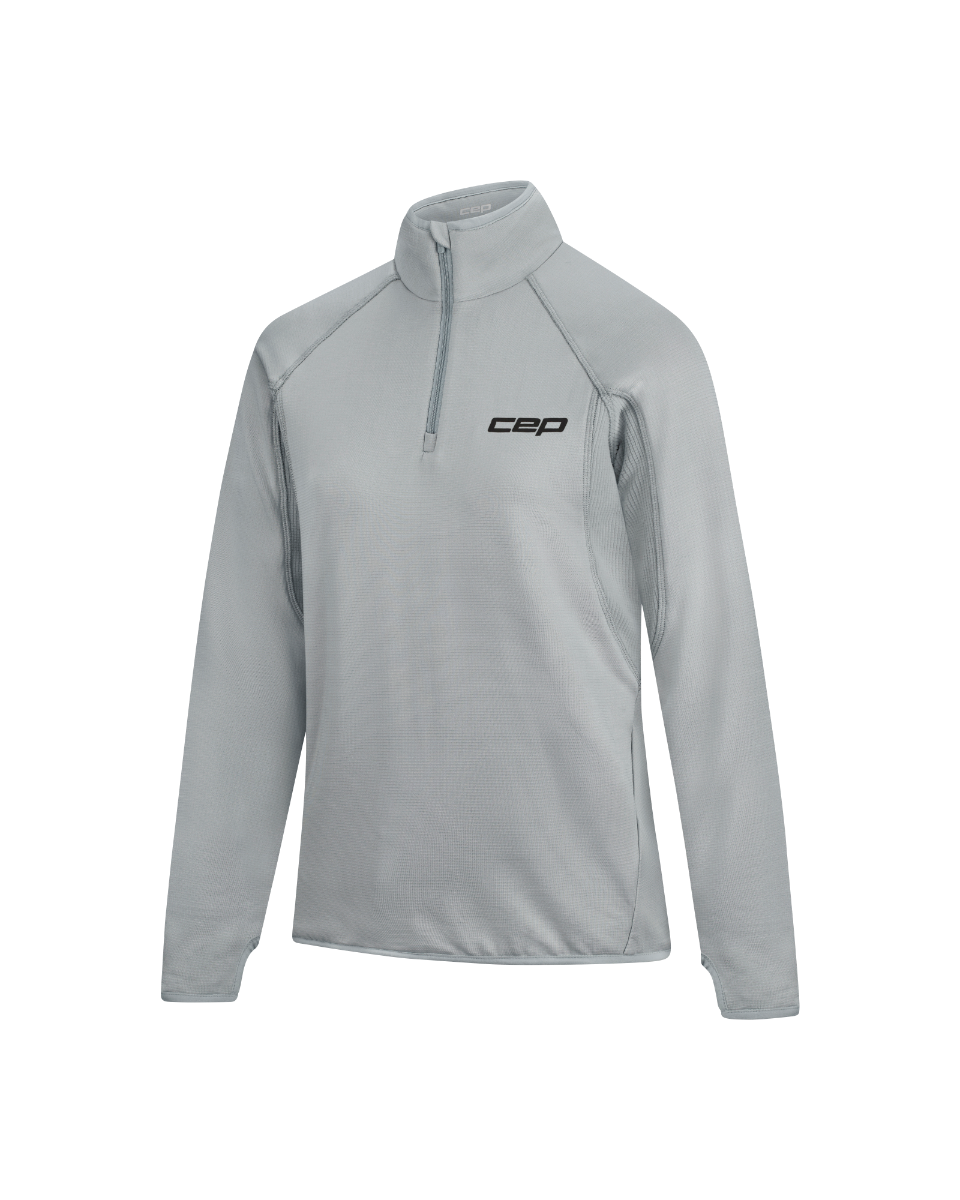 CEP Core Run Thermal Zip Long Sleeve Women's Grey product image