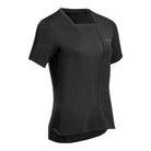 Women's CEP Run Shirt. Black. Front view.