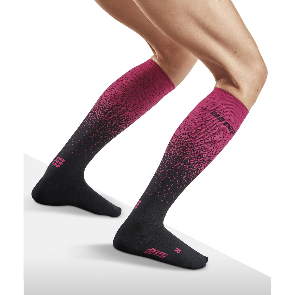 CEP Ski Snowfall Compression Socks Women's Black/Purple product image