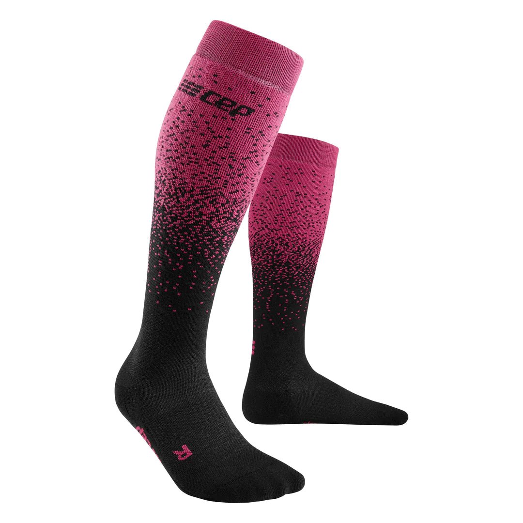 CEP Ski Snowfall Compression Socks Women's Black/Purple product image