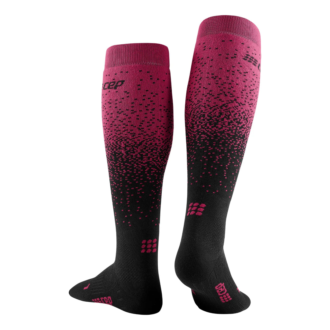 CEP Ski Snowfall Compression Socks Women's Black/Purple product image