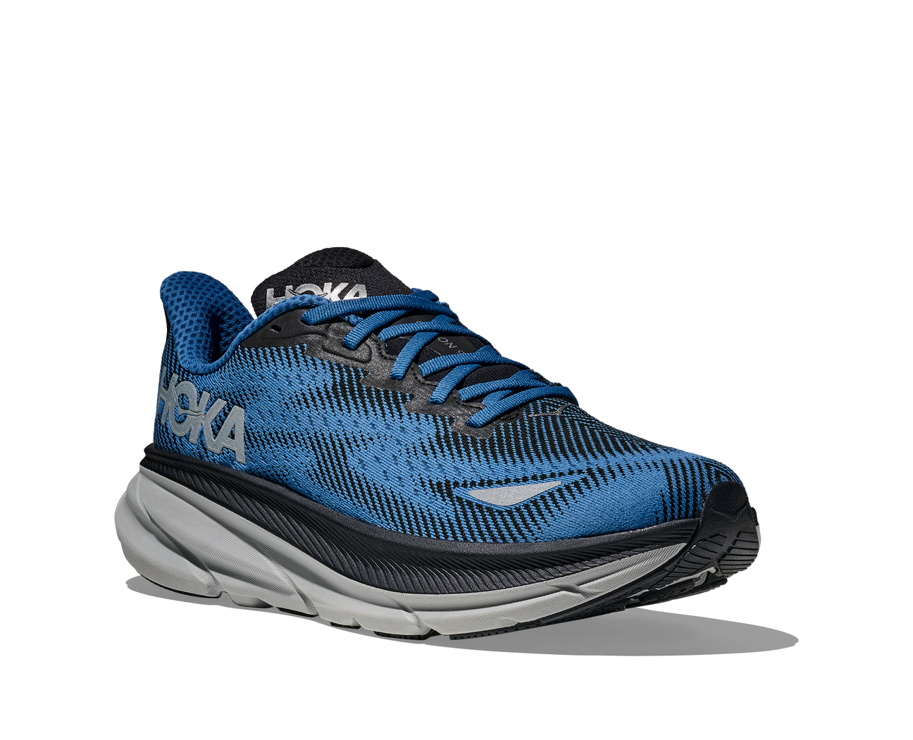 Men's Hoka Clifton 9 GTX | Black/Foggy Night – Confluence Running