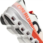 Men's On Cloudmonster 2 Undyed/Flame – close-up of heel and CloudTec cushioning