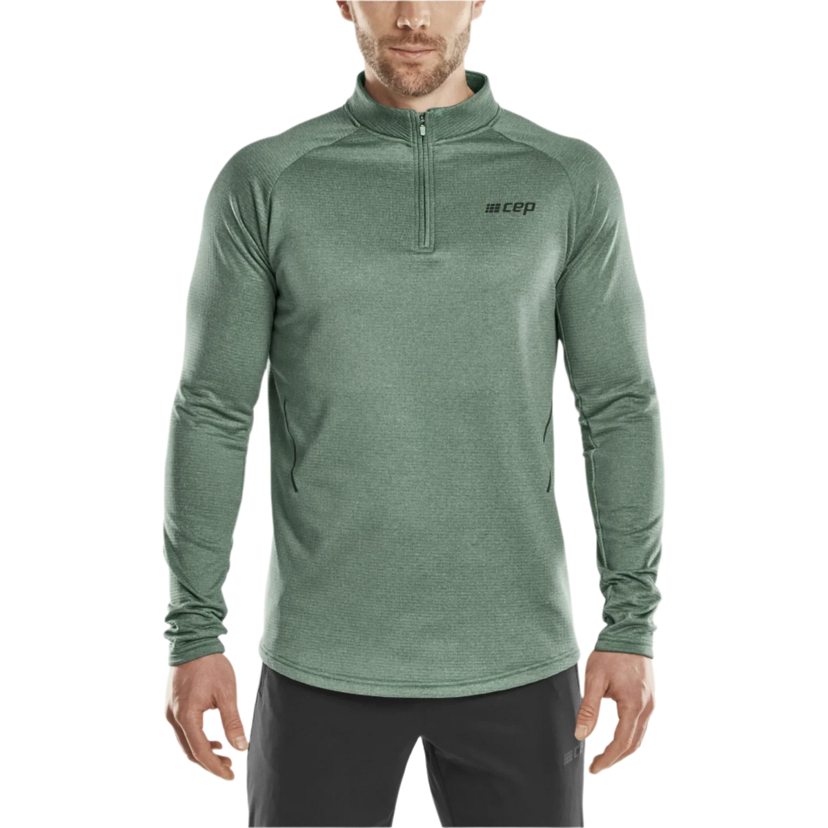 CEP Men's Cold Weather Quarter Zip Green