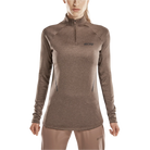 CEP Women's Cold Weather Quarter Zip Brown