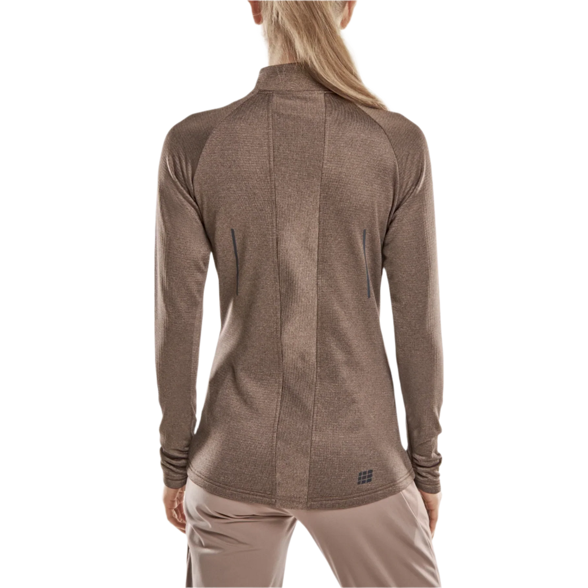 CEP Women's Cold Weather Quarter Zip Brown