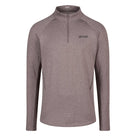 Men's CEP Cold Weather Quarter Zip Pullover. Grey. Front view.