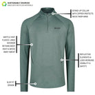 CEP Men's Cold Weather Quarter Zip Blue/Grey