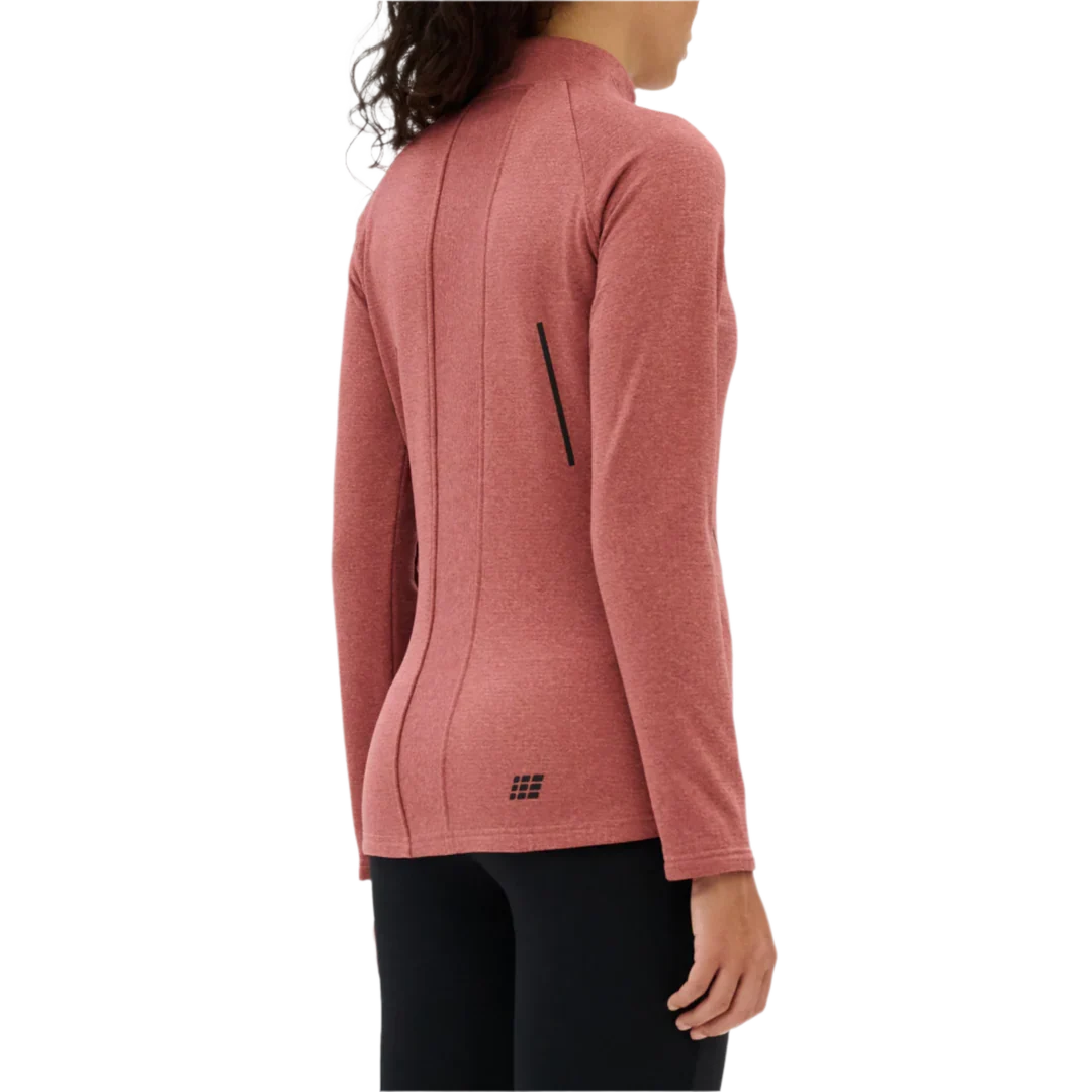 CEP Women's Cold Weather Quarter Zip Dusty Rose