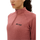CEP Women's Cold Weather Quarter Zip Dusty Rose