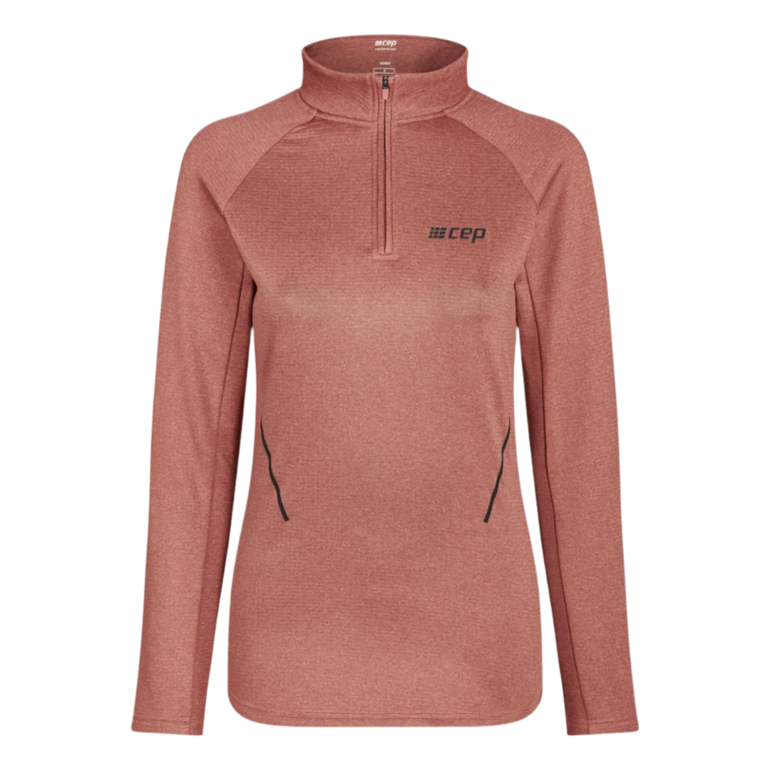 CEP Women's Cold Weather Quarter Zip Dusty Rose