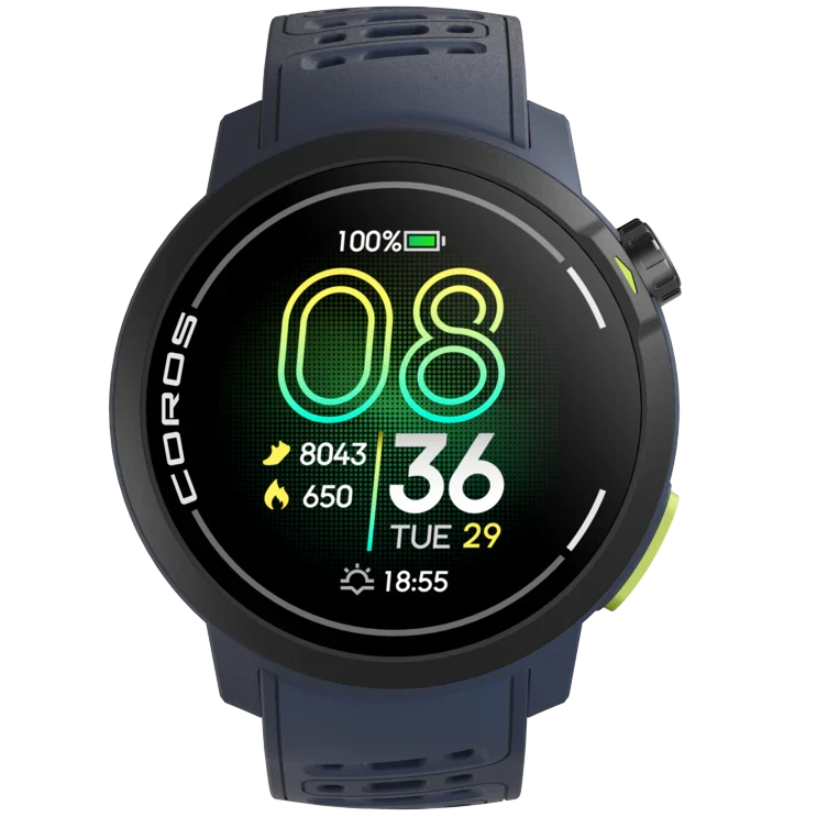 COROS PACE Pro GPS sports watch in Blue front view