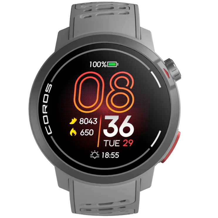 COROS PACE Pro GPS sports watch in Grey front view