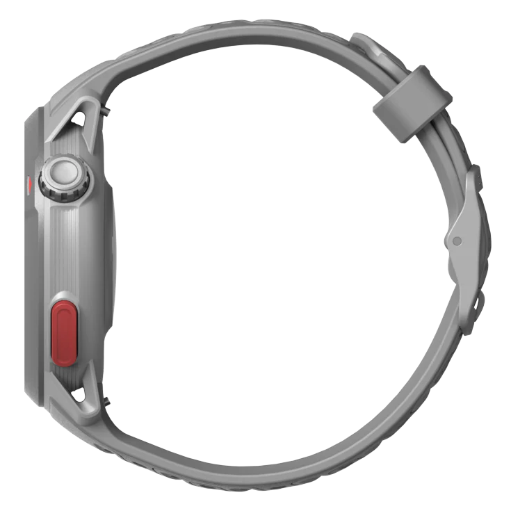 Coros Pace Pro. Grey. Side view.