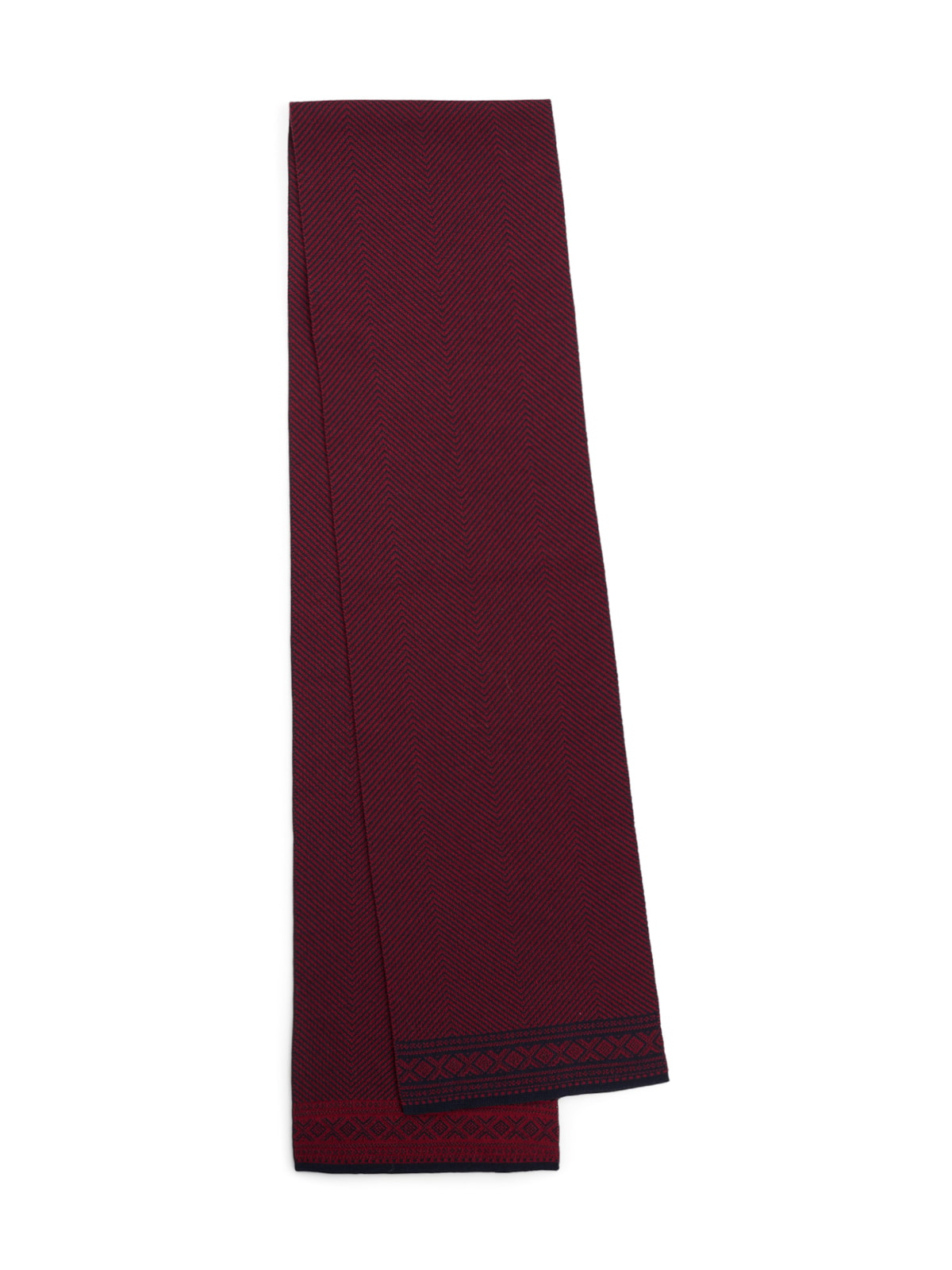 Dale of Norway Cortina Scarf in Marine/Red Rose