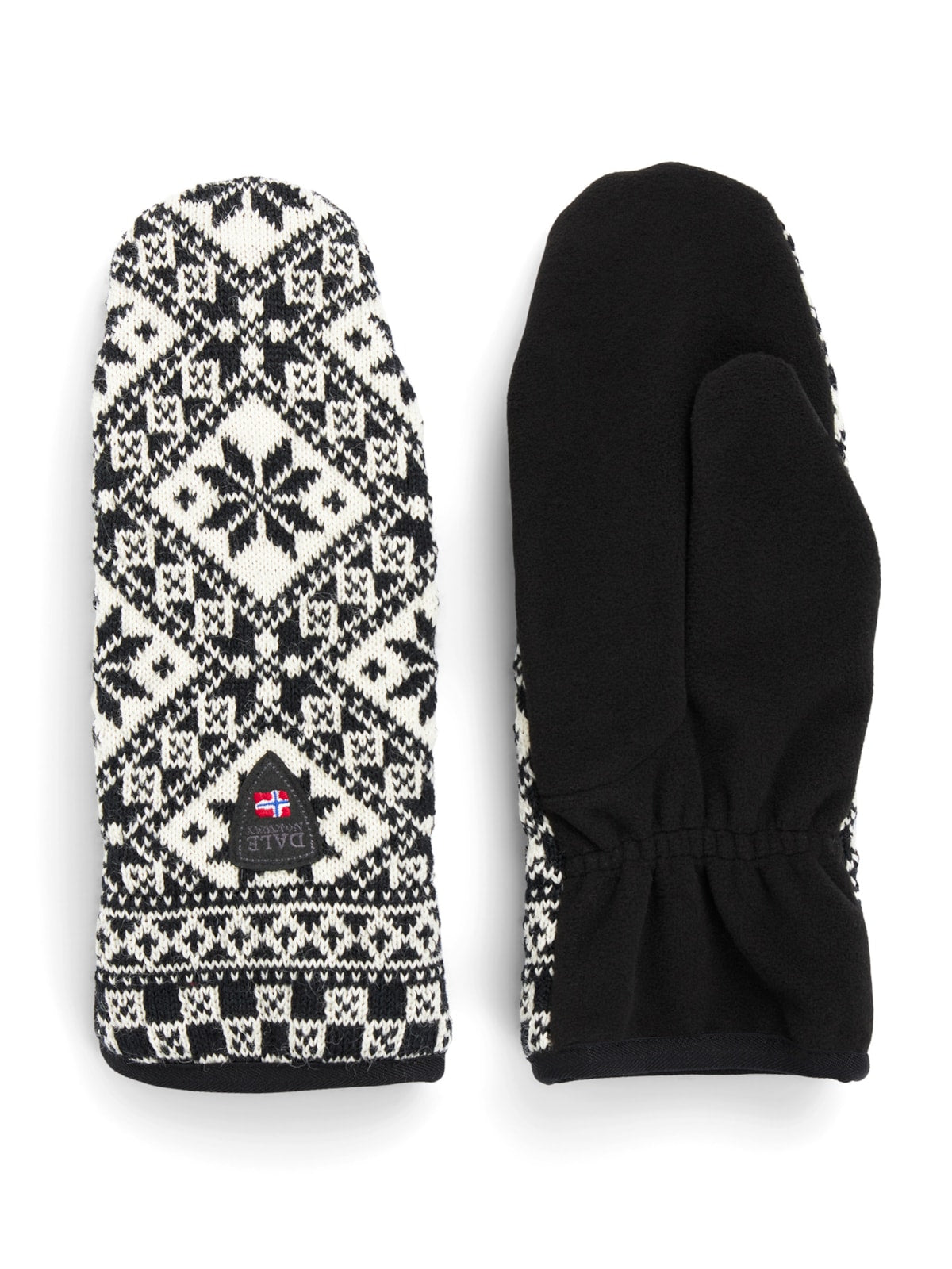 Dale of Norway Bjoroy Polar Mittens in Black/Off White