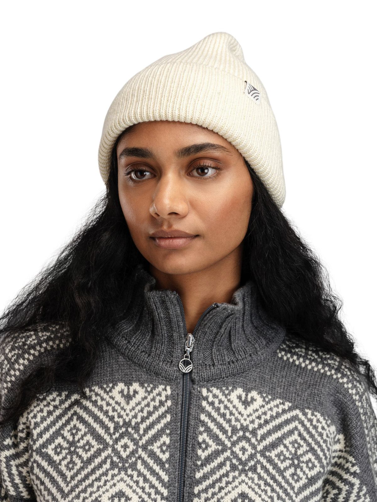 Dale of Norway Bouvet Beanie Unisex in Off White
