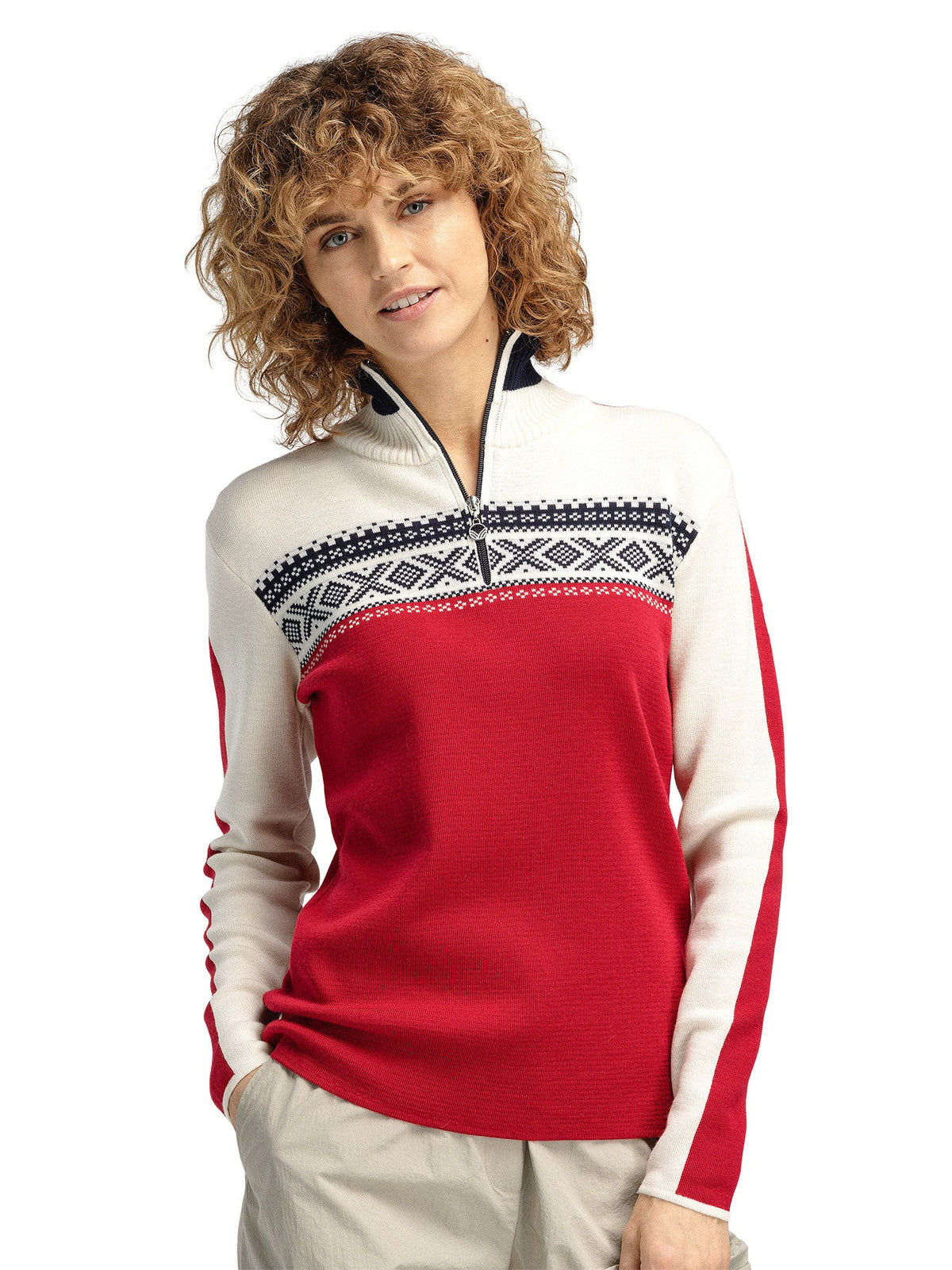 Dale of Norway Dystingen Sweater Women's in Off White/Navy