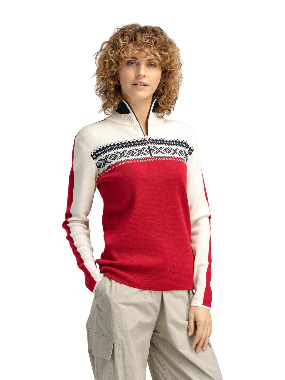 Dale of Norway Dystingen Sweater Women's in Off White/Navy