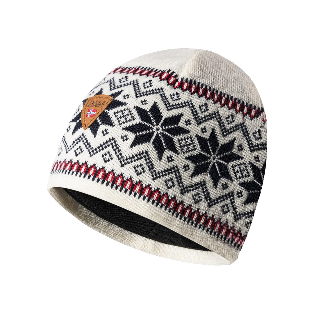 Dale of Norway Garmisch Hat Unisex in Off White/Navy/Raspberry
