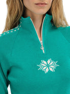 Dale of Norway Geilo Sweater Women's in Peacock/Off White product view