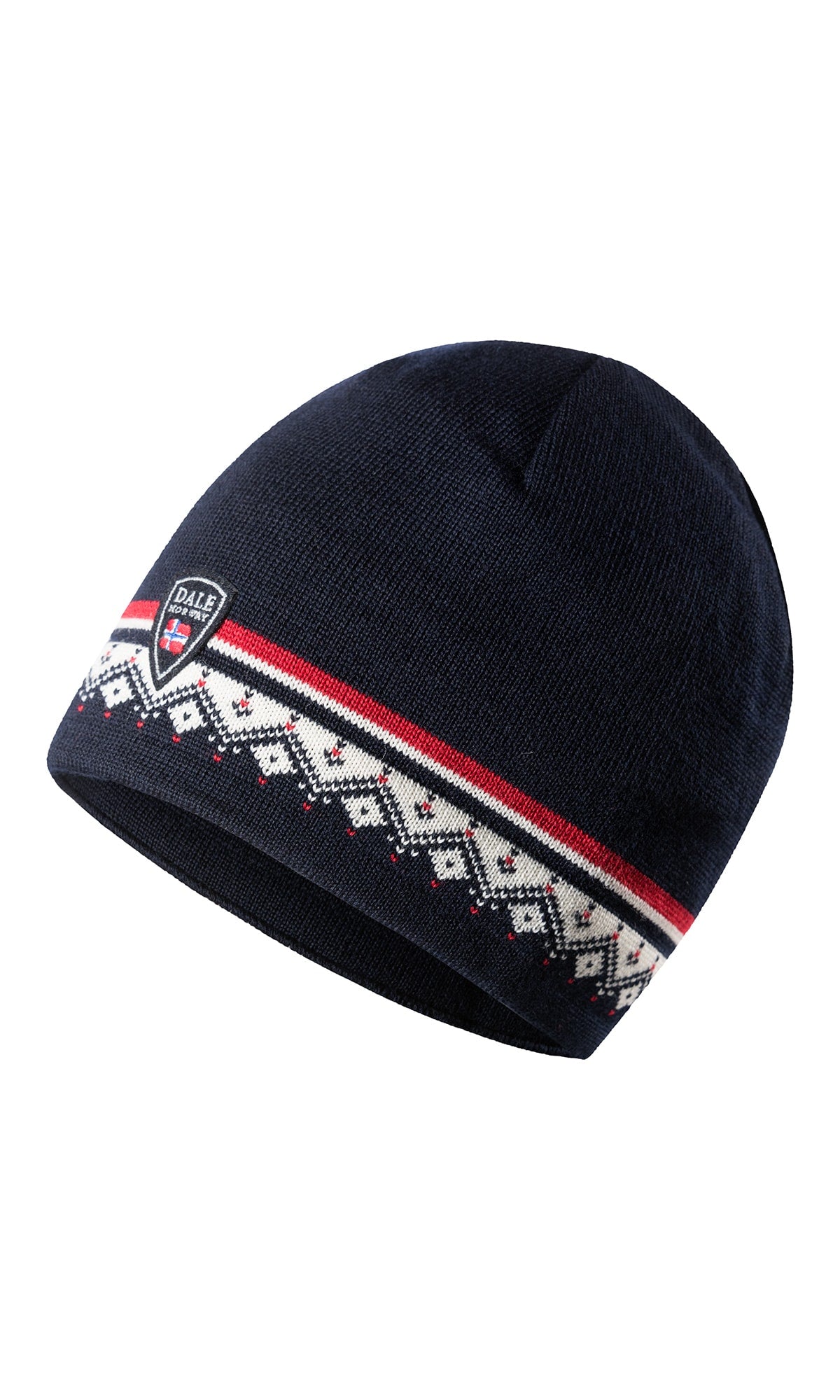 Dale of Norway Moritz Hat Unisex in Navy/Off White/Raspberry product view