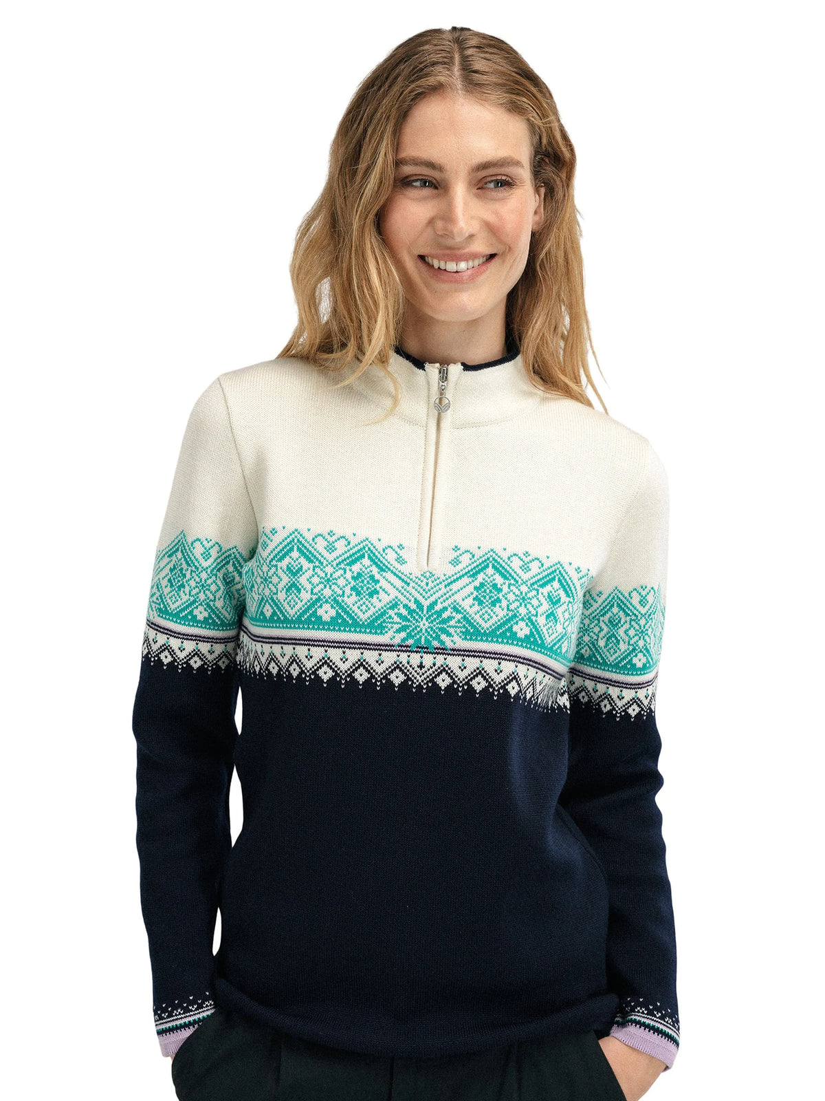 Dale of Norway Moritz Sweater Women's Marine/Off White/Peacock